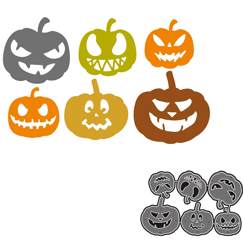 Crazyклоун тыквы на Хэллоуин металлические Вырубные штампы альбом - Цена: 370.32