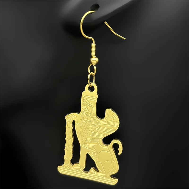 Египетское оригинальное ожерелье мужское колье из нержавеющей стали золотого