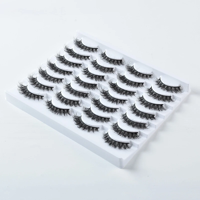 

2022 New 14 pairs False Eyelashes 14 Pairs Faux Mink Eyelashes Make Up False Cils Hand Made Fake Eyelashes Wholesale Thick
