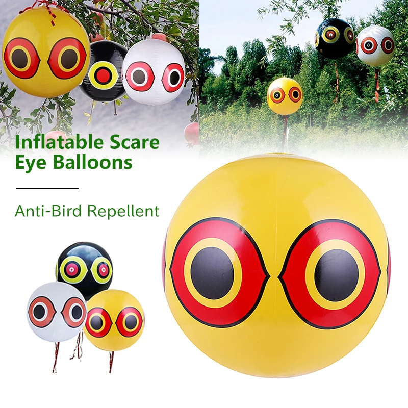 

1pc Anti-Bird Repellent Inflatable Scare Eye Balloons Hunting Pest Fast Reliable Visual Deterrent Farm Orchard Protector killer