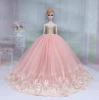 16 bjd doll dress for barbie doll clothes pink floral wedding party gown evening dress outfits for barbie accessories toys gift