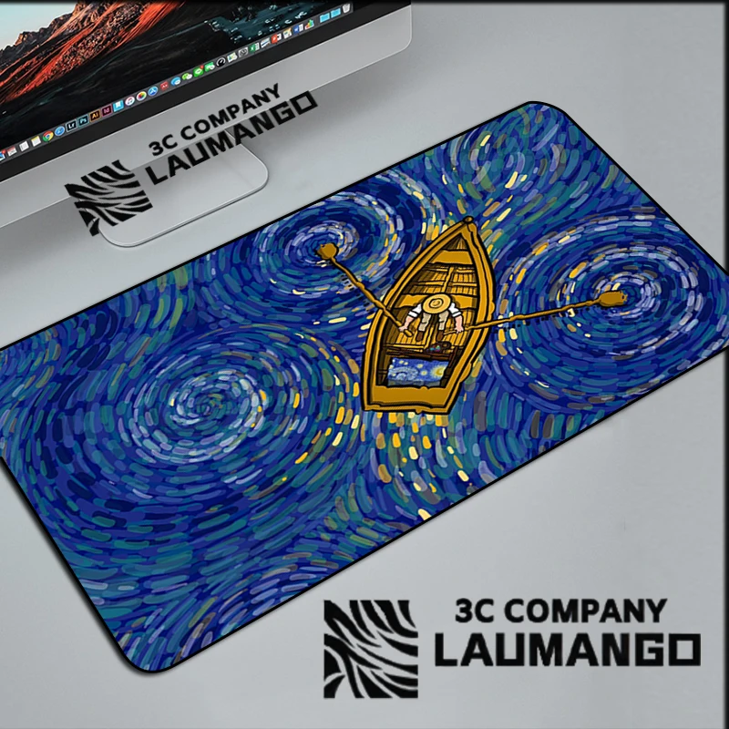 

Игровой коврик для мыши Xxl Van Gogh, Настольный коврик для геймерского шкафа, коврик для мыши с аниме ковриками, аксессуары для ПК, большая Расши...