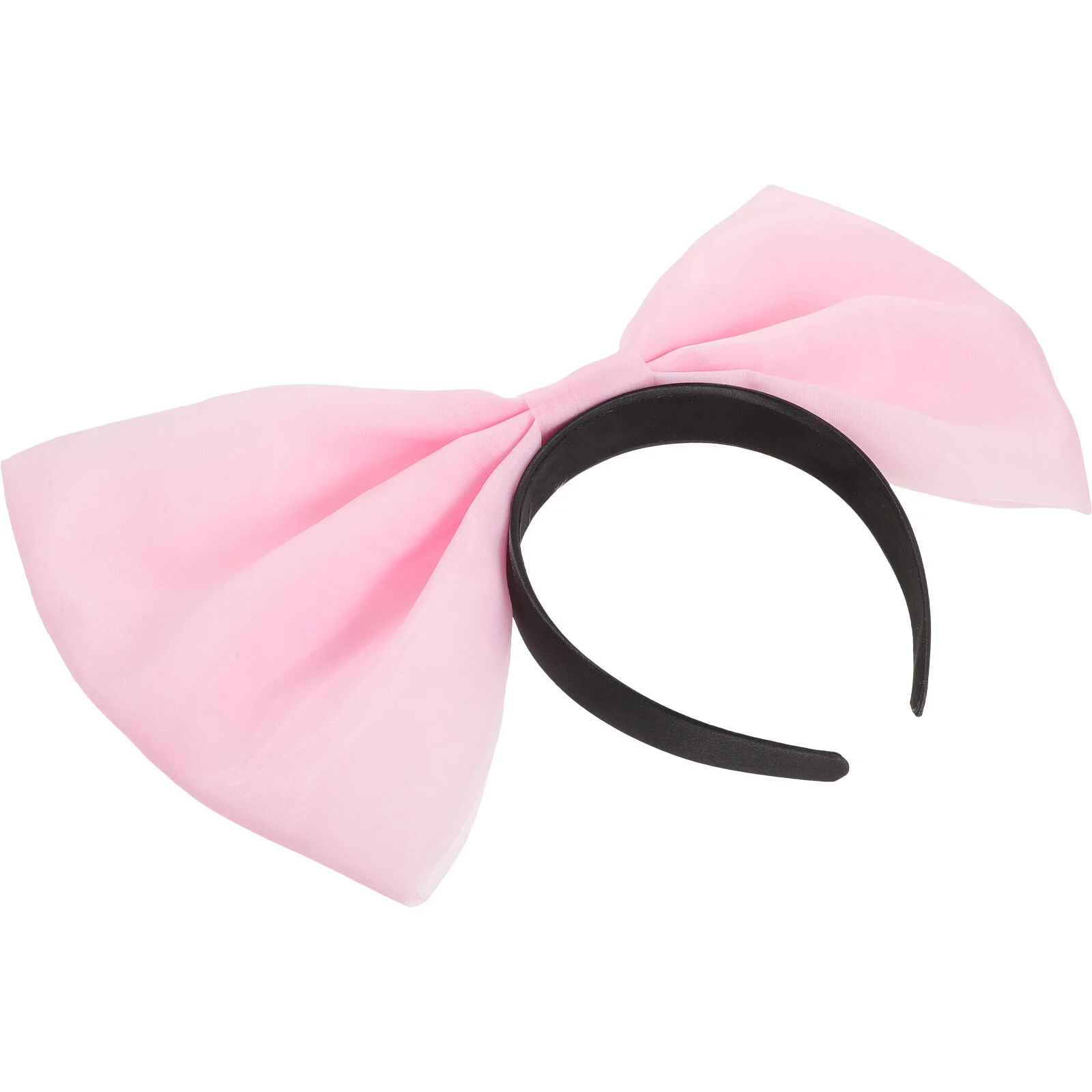 

Accessories Pink Hair Ribbon Women Headpiece Headband Three-dimensional Big Bow Adult Headbands Plastic Women's Fashion