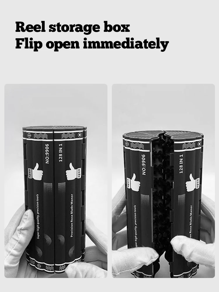 Набор прецизионных отверток 128 в 1 креативный цилиндр рулоне Чехол Органайзер