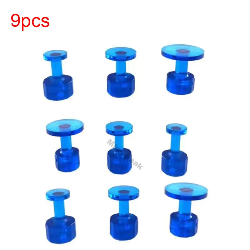 

9 Pcs Blue Glue Tabs Dent Lifter Tools Dent Puller Removal Tool For Car Body Paintless Dent Repair Paintless Dent Removal