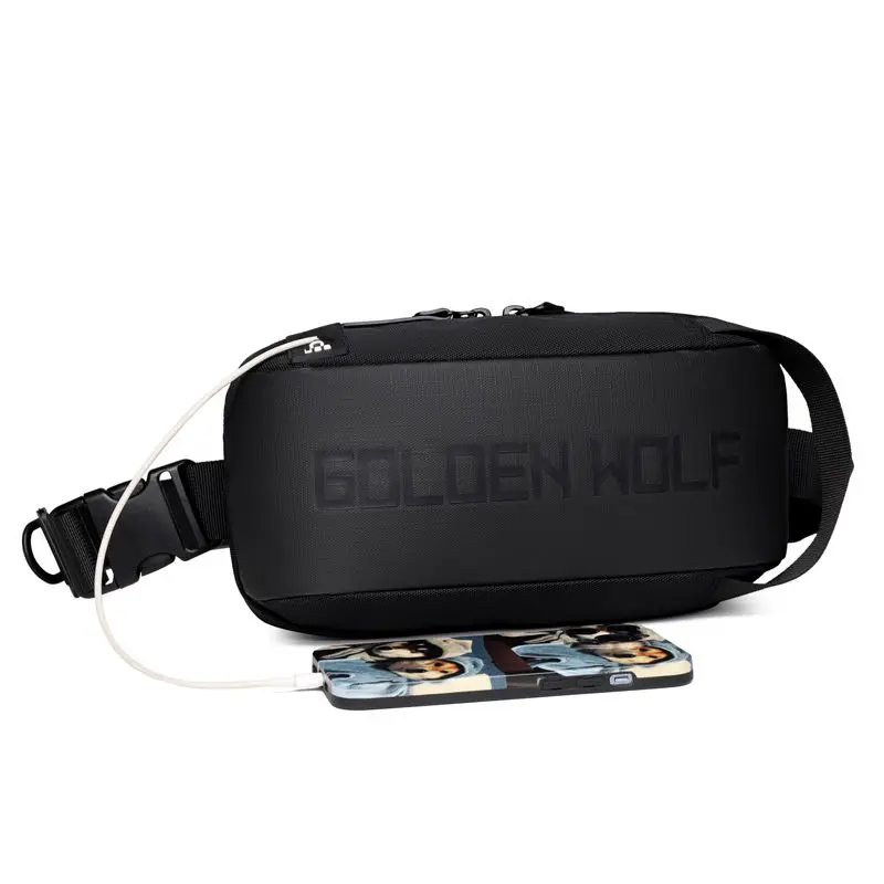 Fashion Travel Chest Bag Men's Business Leisure Shoulder Bag Sports Riding Chest Bags Large Capacity Waterproof Messenger Bag