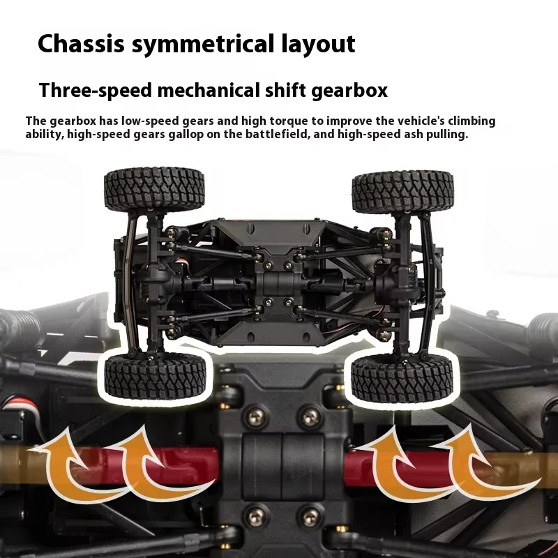 UDIRC UCX24 1/24 RC Гусеничный Бесщеточный/матовый двигатель 4WS Mini Rock Crawler 3-скоростная