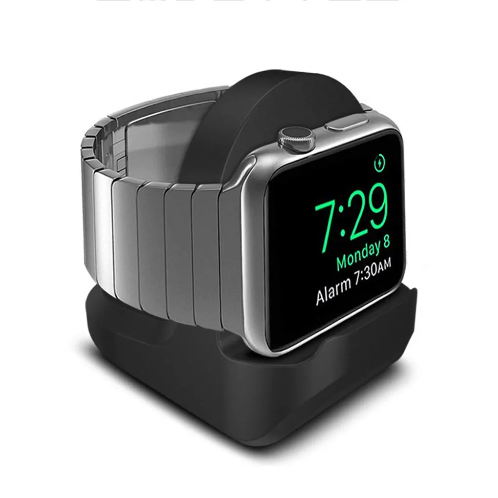 smartwatch charging stand wireless charger holder portable desktop support base bedroom office electronics black free global shipping