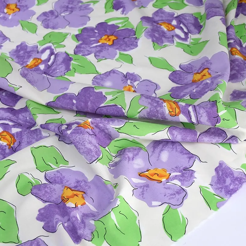 Платье-рубашка из чистого хлопка с цветочным принтом