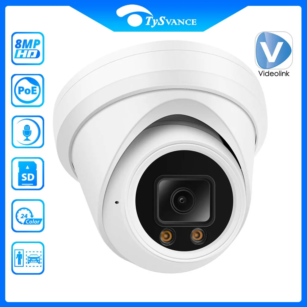 

IP-камера Videolink 4K, 8 Мп, Ultra HD, H.265, POE, 6 МП
