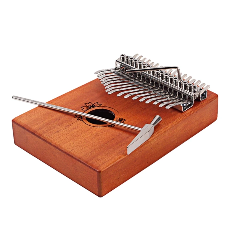 

Лидер продаж, пианино из твердого красного дерева с 17 клавишами, профессиональное пальцевое пианино Kalimba с тюнером, молотком, Songbook