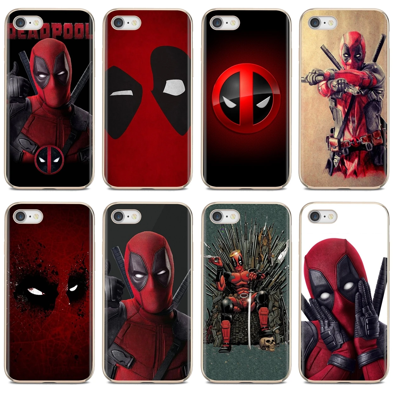 

Soft TPU Cover Marvel Avengers Superhero Deadpool For iPhone 10 11 12 13 Mini Pro 4S 5S SE 5C 6 6S 7 8 X XR XS Plus Max 2020