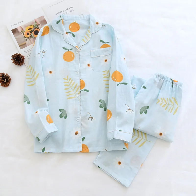 Sleepwear Women's Cotton Pajamas Breathable And Soft Pajama Set 2 Pieces Nightgown Cute Clothes Women's Night Pajamas