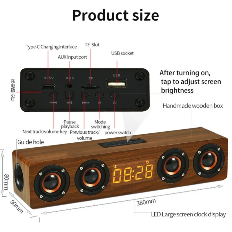 SwYiSm W8C деревянные Bluetooth-динамики