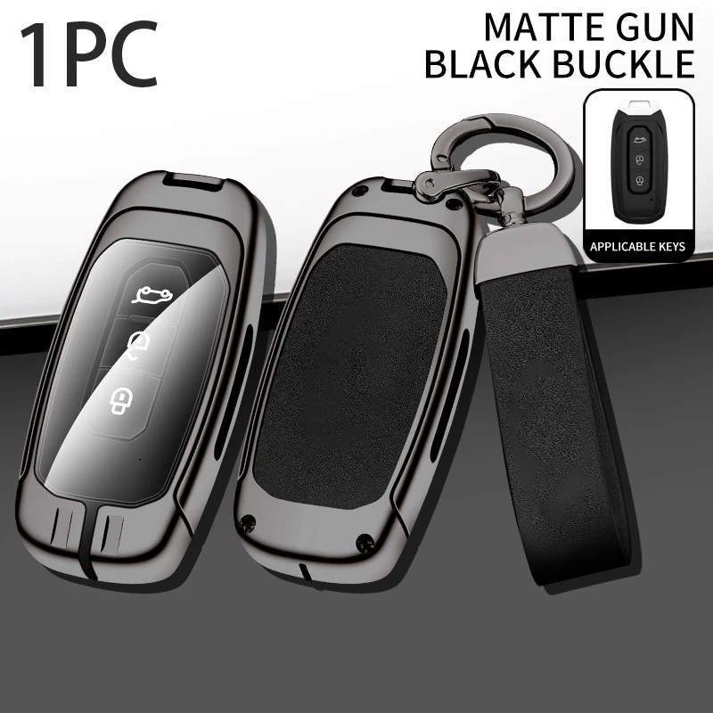 Брелок для автомобильного ключа Защитная крышка с 3 кнопками из цинкового сплава