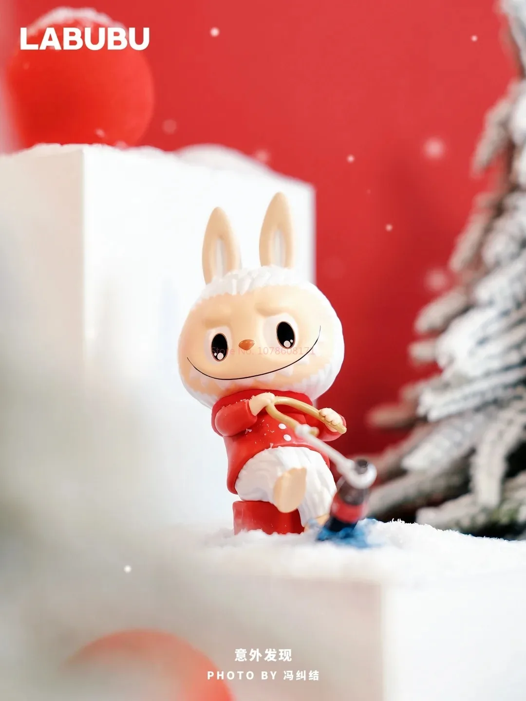 Popmart Labubu Рождественская кока-кола совместимая серия слепая коробка торцевая