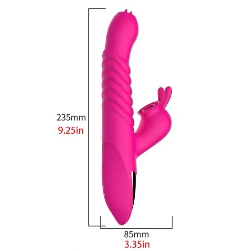 Rabbit Suction Vibrator for Women, Waterproof G Spot Vibrator Cli-t Sucker Best Silicone Rotating Sex Vibrator for Women U1JD