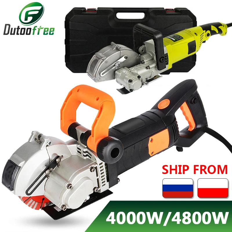 220V Electric Wall Chaser Groove Cutting Machine Power Tool Wall Slotting Machine Steel Concrete Circular Saw Electric Tool Set