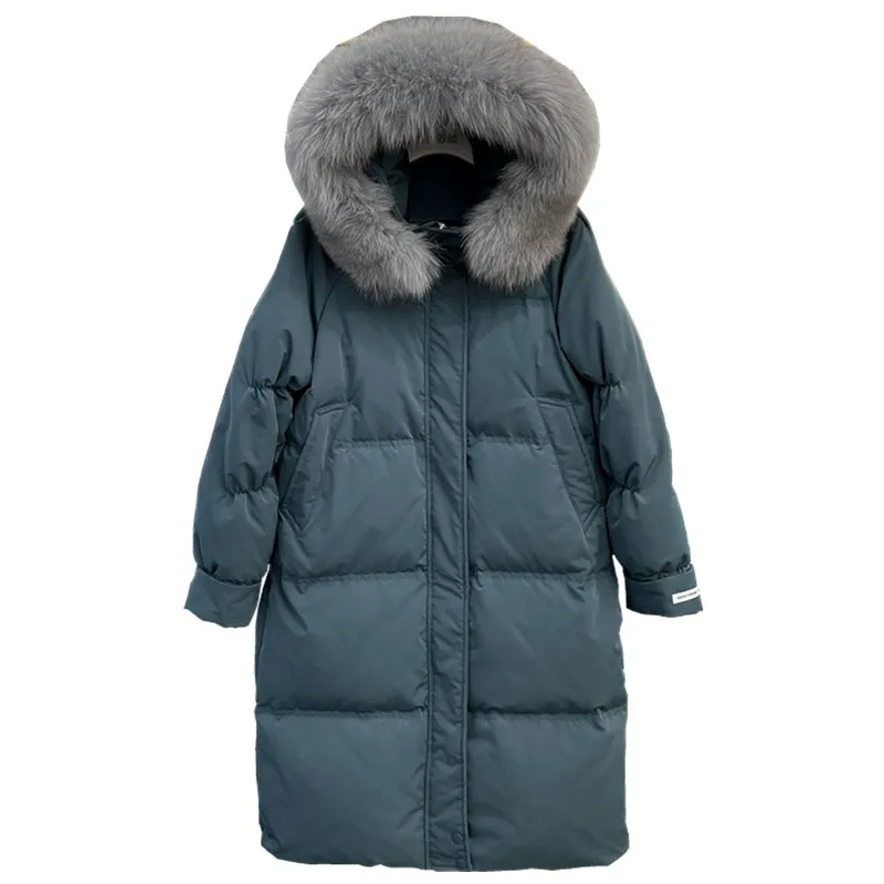 New Women Down Jacket Casual Style Autumn Winter Long Coats And Parkas Female Outwear