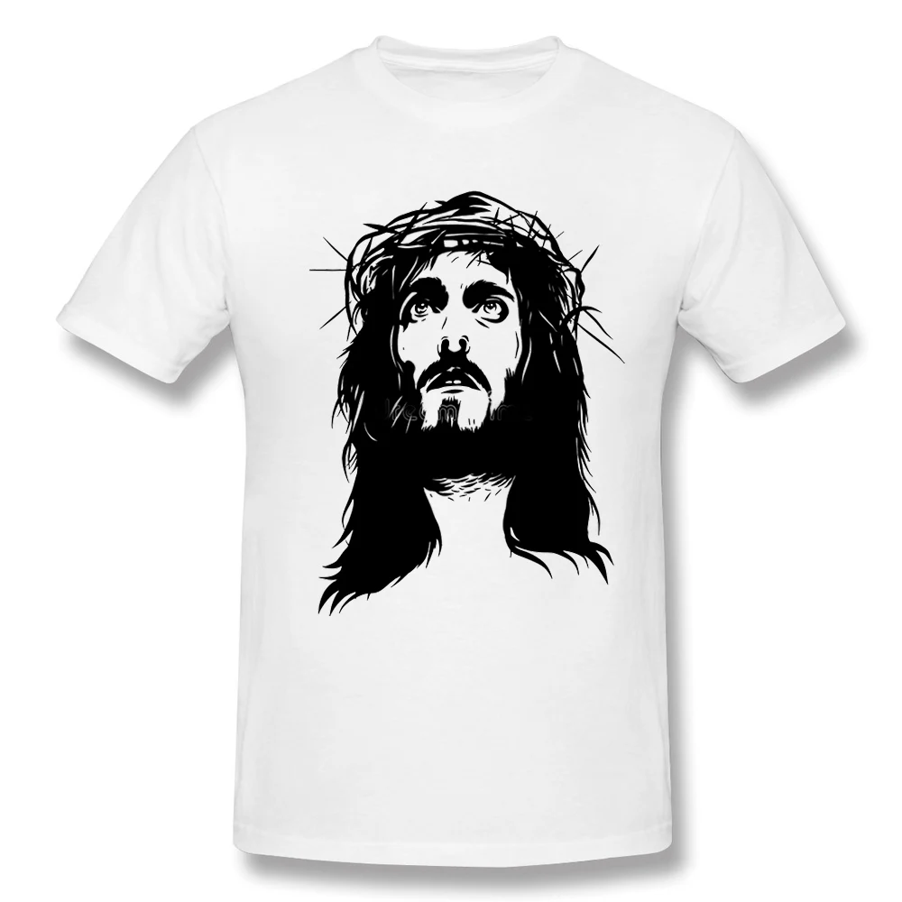 

CLOOCL 100% Cotton T-shirt Jesus Printed O-Neck Short-Sleeved T-shirt Men Women Summer Casual Male Tops Drop Shipping