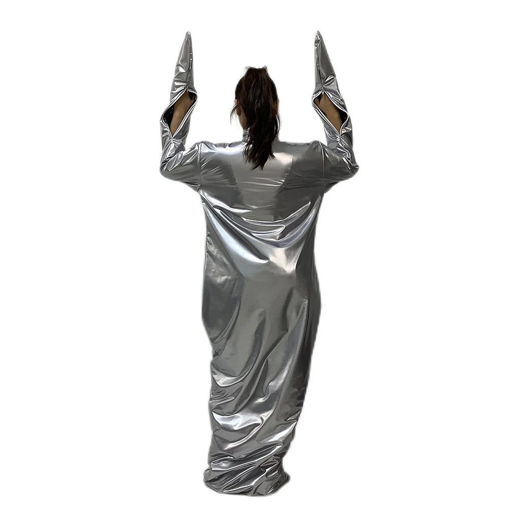 Двухслойный бондажный мешок из ПВХ запираемый фетиш манжета на молнии спальный