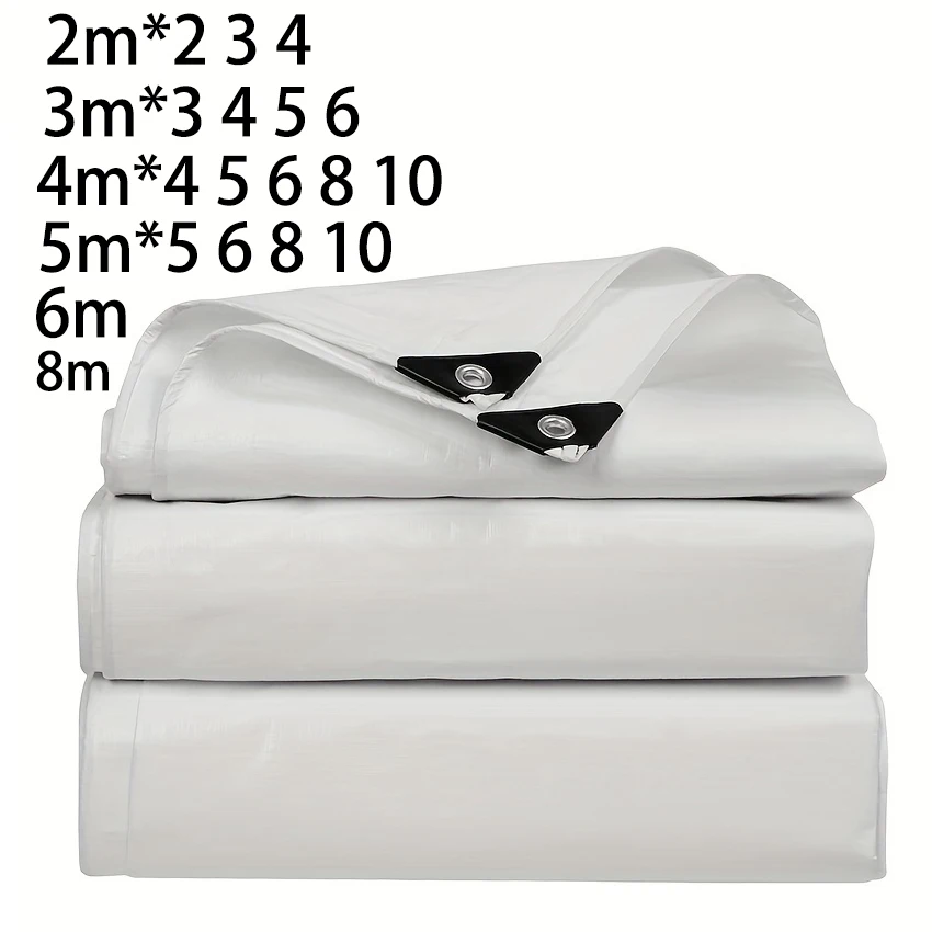 Большой брезент белый 3x5 6 8 м * 10 12 3 4x4 солнцезащитный козырек от дождя тент