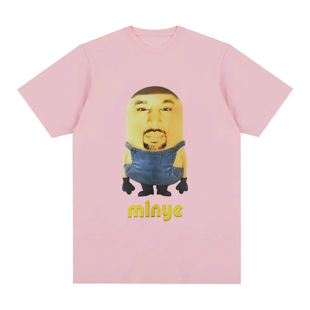 Kanye West Minye Funny Meme Graphic T Shirt Men Women Hip Hop Vintage Oversized T-shirt Casual Cotton Short Sleeve T-shirts Tops