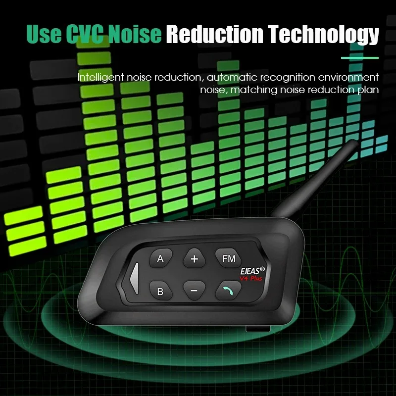 4 шт. полнодуплексные Bluetooth-наушники для футбольной конференции 1500 м