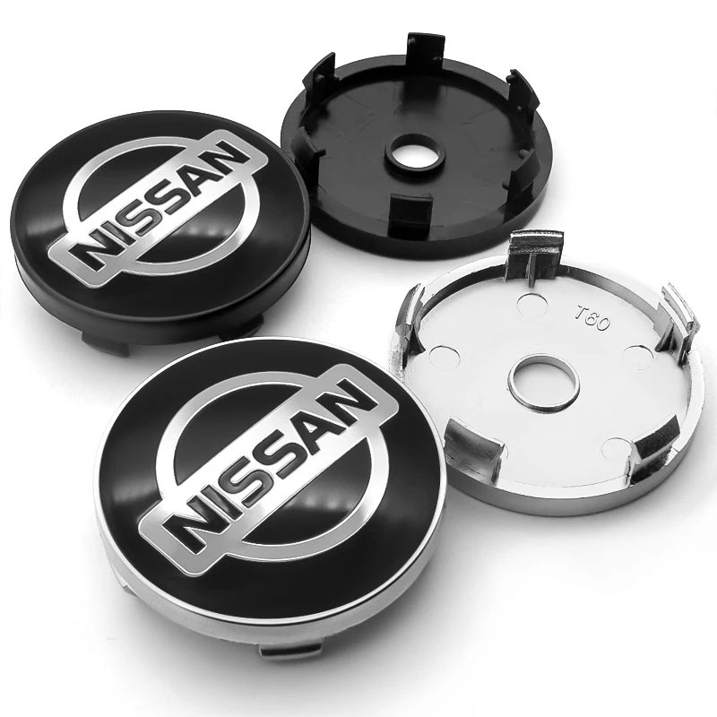 

4pcs 60mm Car Styling Badge Wheel Center Hub Caps Logo Emblem Rim Caps Cover Sticker For Nissan Nismo Tiida Teana Qashqai Almera