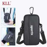 2 in1 pu waterproof running sports arm band small crossbody bags phone case outdoor gym arm sleeve wrist bag armband bag holder