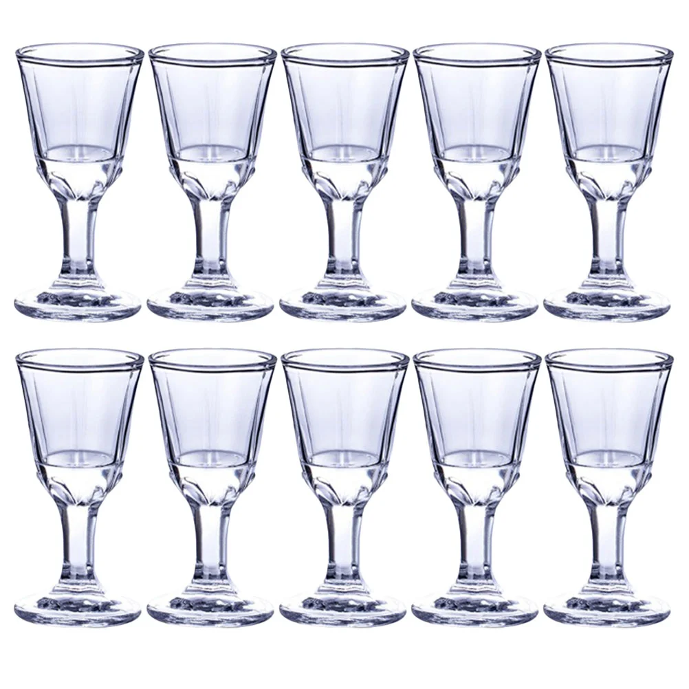 10 шт. белые стеклянные пивные чашки Highball Goblet Shot виски кружки мл маленькие