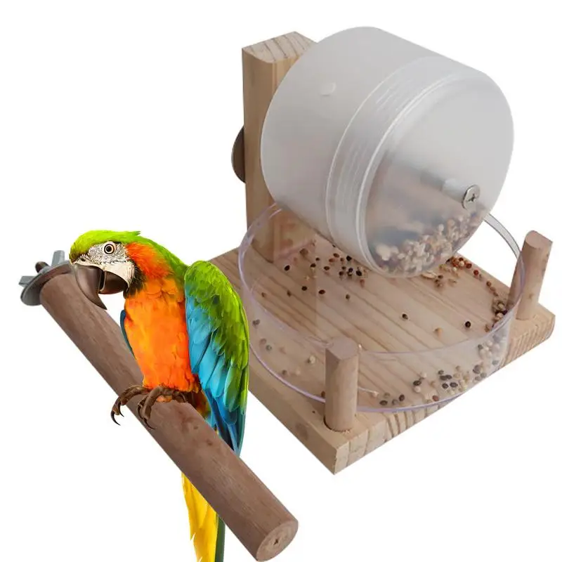 

Parakeet Food Container Bird Parrot Dispenser Food Feeder Bowls Reusable Parrot Dishes Parakeet Cage Accessories Birdfeeder For