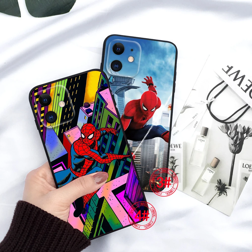 Мягкий чехол 66TY Spiderman для Samsung J2 Prime J4 Core J5 J6 Plus J7 Pro J8 S7 Edge S8 Note 8 9 10 Lite 20 Ultra