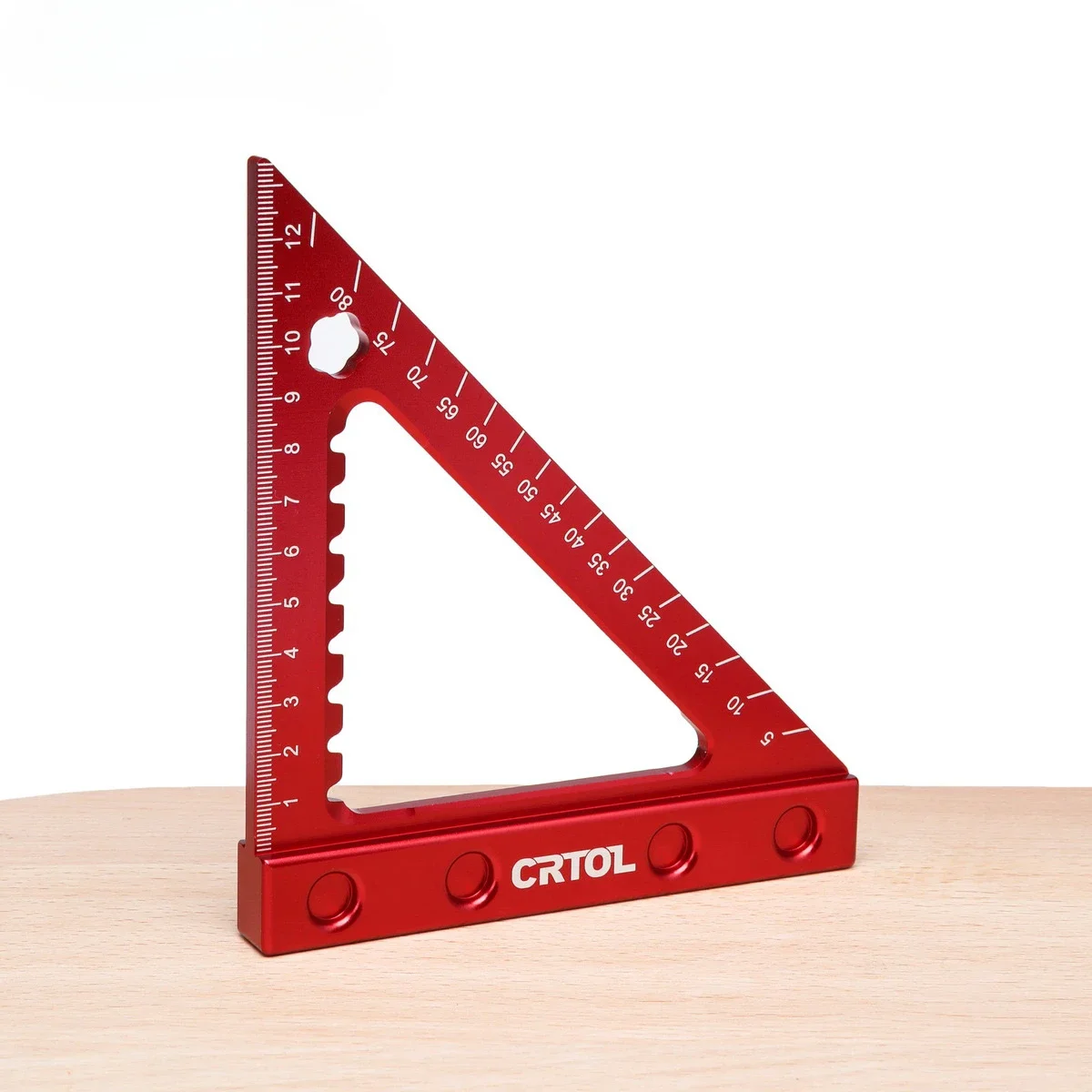 CRTOL 6-дюймовая 90-градусная метрическая угловая линейка из алюминиевого сплава