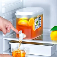 3 5l cold water jug with tap water beverage dispenser fruit teapot tank refrigerator juice kettle cold water jug for lemonade