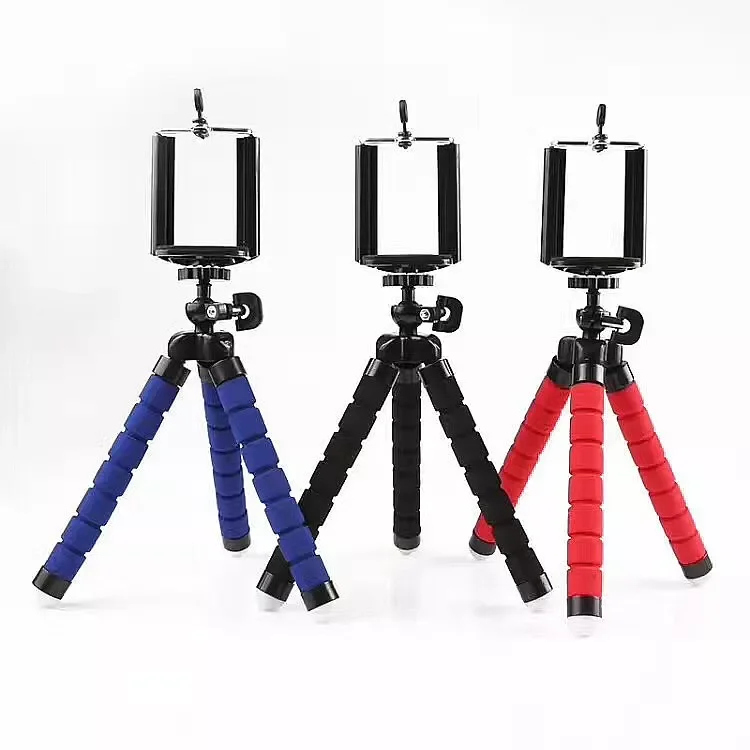 

Car Phone Holder Mobile Phone Stand Flexible octopus Tripod Bracket Digital Camera Mini Portable Flexible Desktop Stent