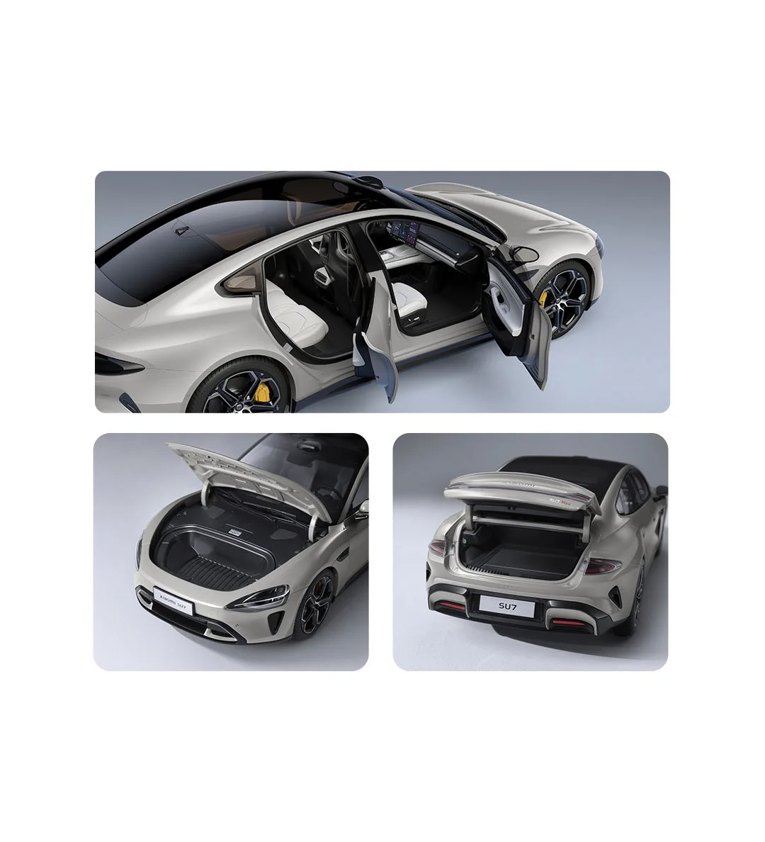 Xiaomi Su7 Оригинальная Модель Автомобиля Из Сплава В Масштабе 1:18 Полноразмерная