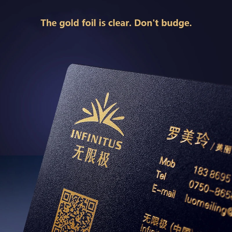 Индивидуальная ПВХ черная визитная карточка персональный дизайн личная