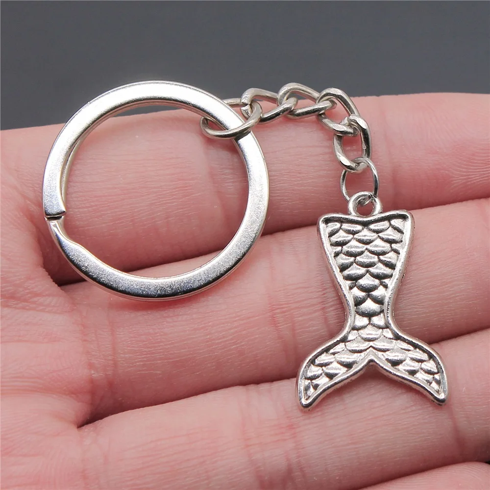 

Сувениры, подарок, мужской брелок, 2 цвета, 19x27 мм, брелок с подвеской в виде хвоста русалки, Прямая поставка