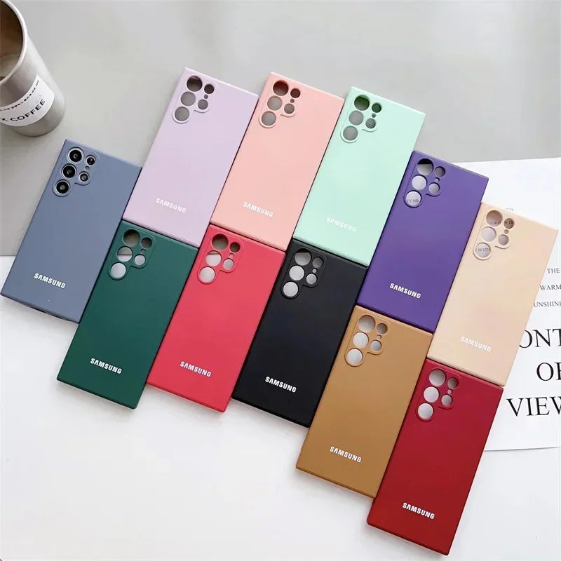 Фото Для Samsung Galaxy S25 Ultra S23 S24 S22 S21 Plus FE A56 A36 A26 A16 A06 A15 A25 A35 A55 5G оригинальный жидкий силиконовый чехол для телефона №2