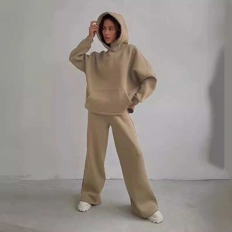 Новинка Осень-зима 2024 спортивный свободный костюм с капюшоном Женская