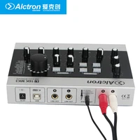 alctron u16k mk3 usb audio recording interface microphone external usb sound card amplifier wrca cable for cellphone pc laptop