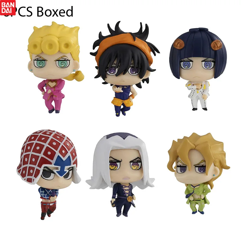 

6pcs Q Version JoJo Bizarre Adventure Figure Jonathan Joestar Dio Brando Erina Joestar Caesar Anthonio Zeppeli PVC Action Figure