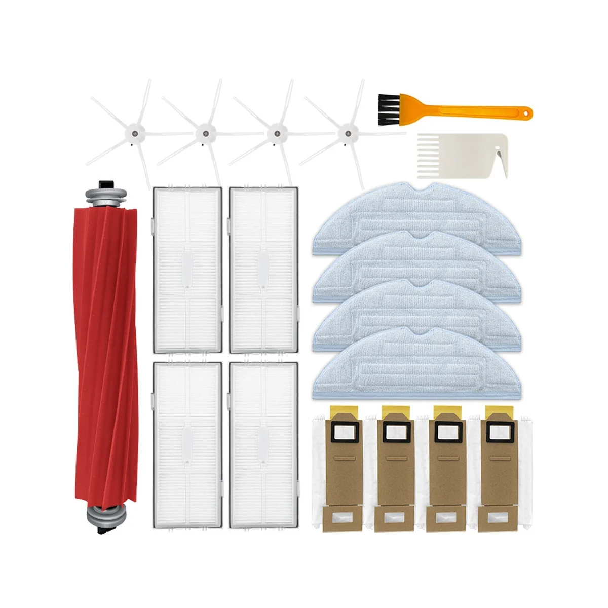 

For S7/S70/S75/S7 Max/S7 MaxV/T7S/T7S Plus Spare Parts Accessories Main Side Brush Hepa Filter Mop Dust Bag