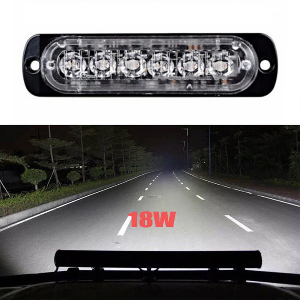 

1Pcs Car LED Bar Worklight 12W Offroad Work Light 12V Auto Light Fog Lamp Off Road 6 LED Tractor Spotlight For Car Boat Truck