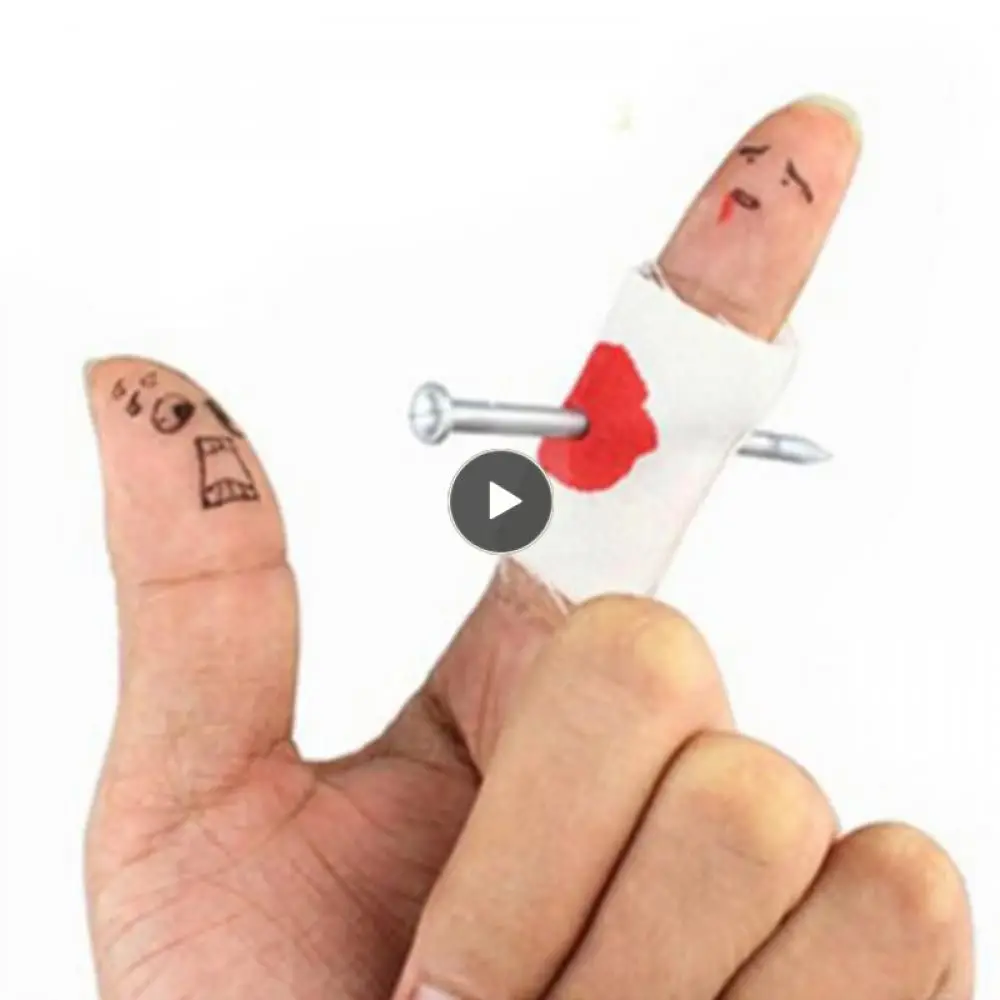 

1pc Children's Nail Through Finger Joke Prank Magic Novelty Trick Nail Through Finger Funny Game Party For Kids Or Adults Gift