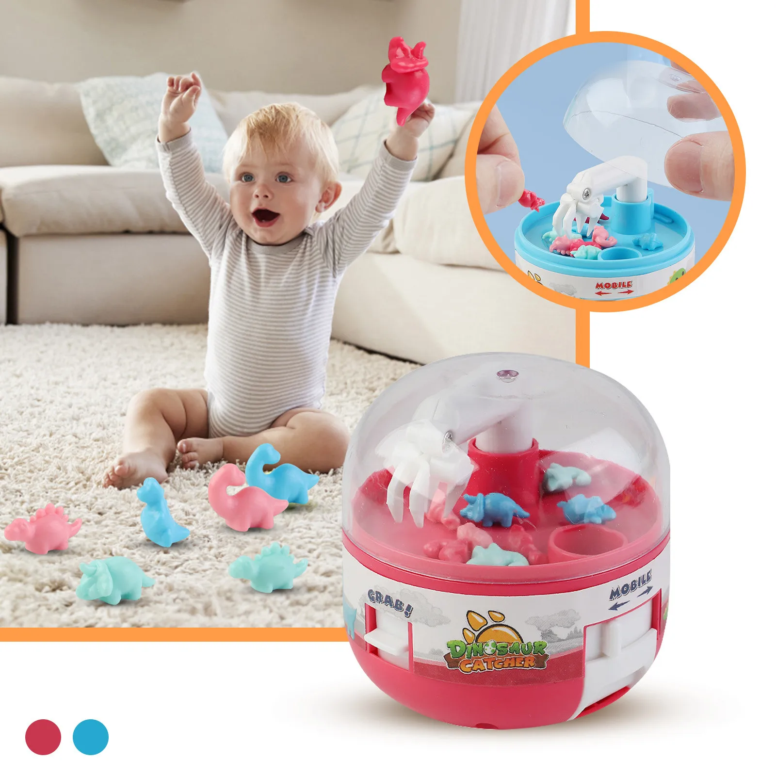 Мини-машина для захвата когтей детские игрушки динозавр захватывающая машина