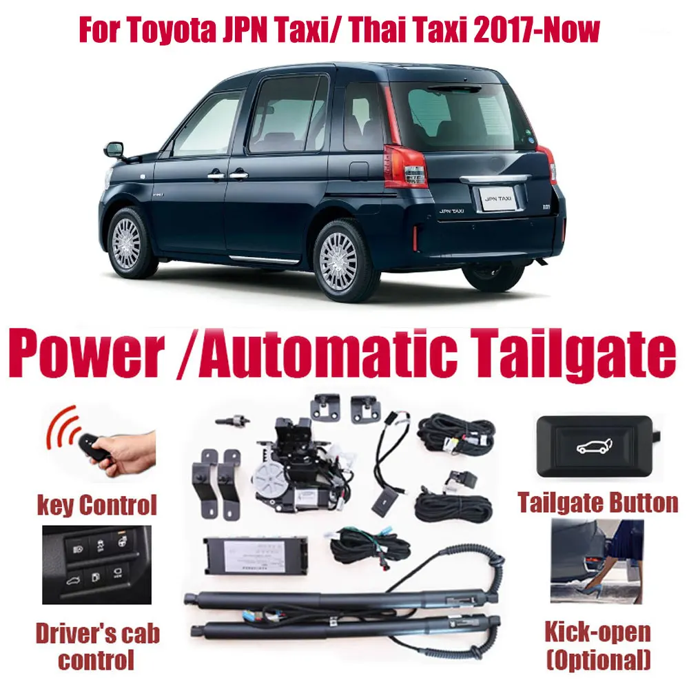 Фото Для Toyota JPN Taxi/ Thai Taxi 2017-нечный автомобильный комплект для автоматического подъема, открывающий багажник, интеллектуальный электрический подъемник, задняя дверь №1
