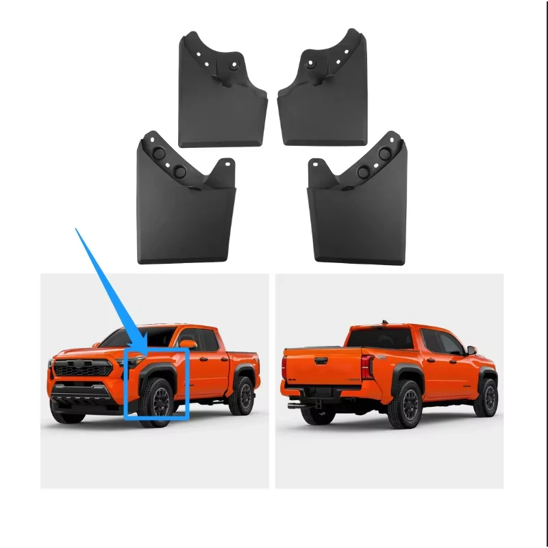 

Автомобильное крыло переднего колеса для Toyota Tacoma N400 2024 2025 2026, брызговики 4-го поколения, брызговики, аксессуары для защиты от брызг