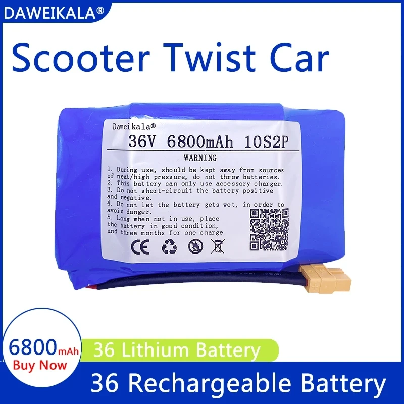 

Литий-ионный аккумулятор 18650, 36 В, 6800 мАч, 6800 мАч